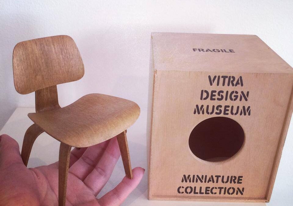 VITRA plywood chairs miniatures for the collector