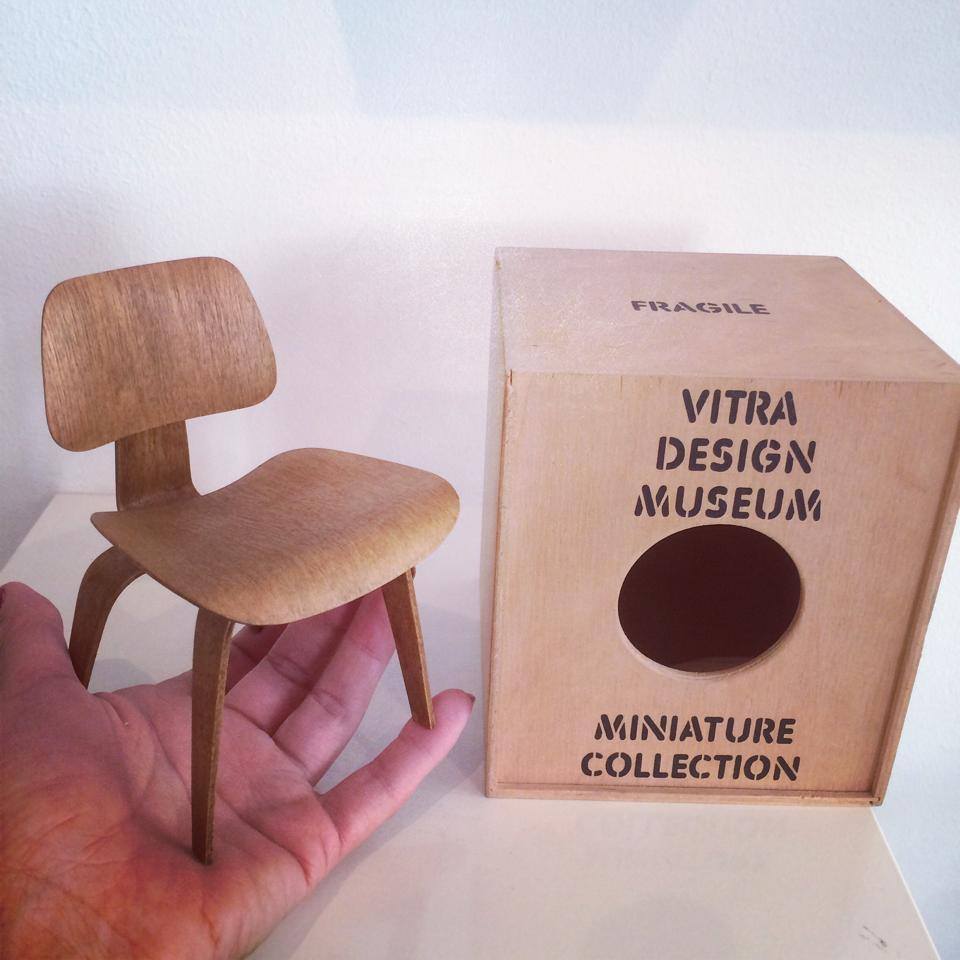 VITRA plywood chairs miniatures for the collector WonderWood